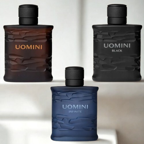 Kit C/3 Perfumes Masculinos Uomini - Clássico, Infinite e Black 100ml