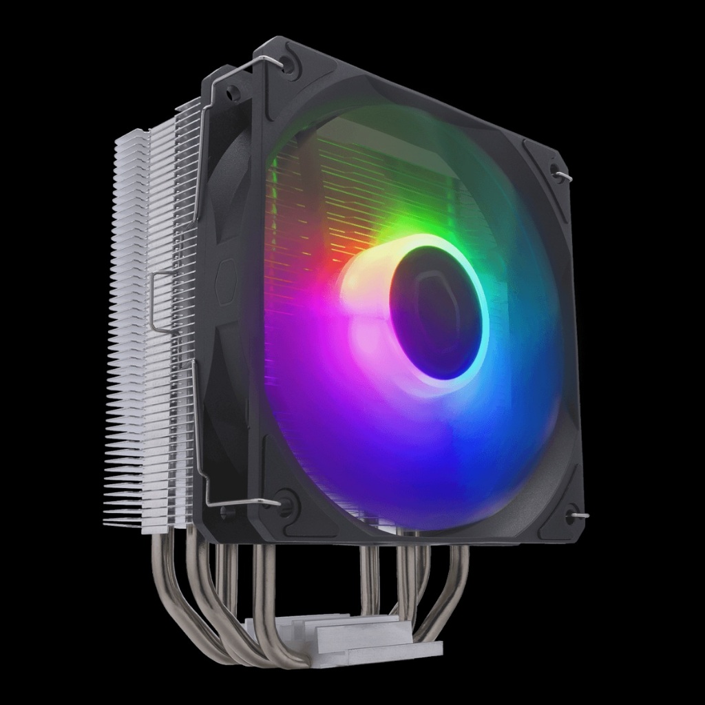 Cooler para Processador Cooler Master Hyper 212 Spectrum V3, Intel/AMD, RGB, Black, RR-S4NA-17PA-R1