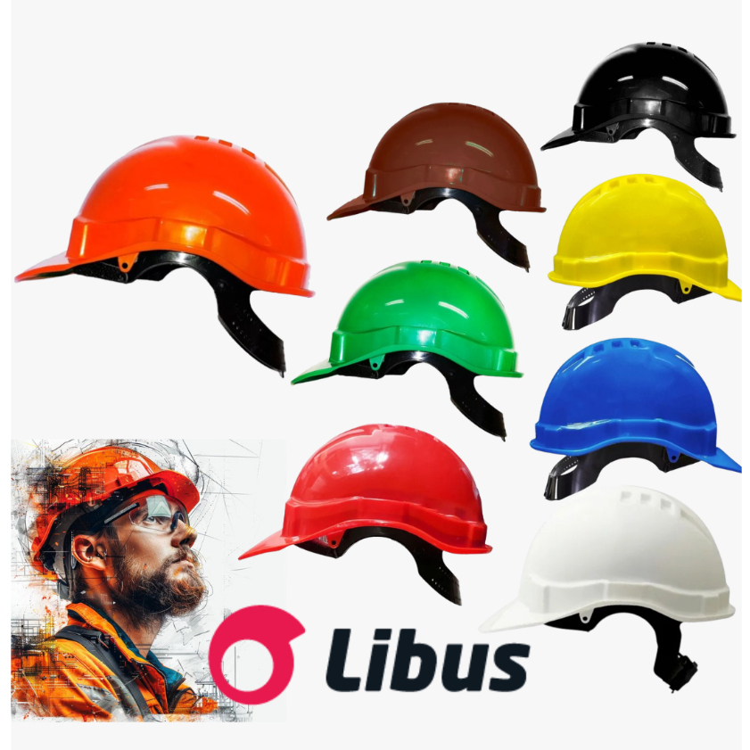 CAPACETE GENESIS - LIBUS - CA 36099 - COM SUSPENSÃO E CARNEIRA AJUSTÁVEL - EPI - CONSTRUÇÃO, IND ETC