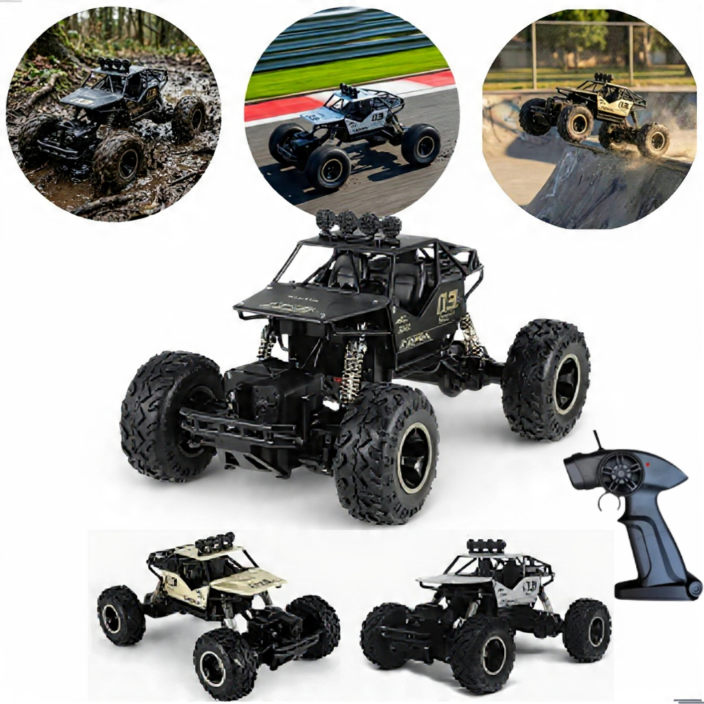 Carrinho Controle Remoto 4x4 Recarregável Rock Crawler Off