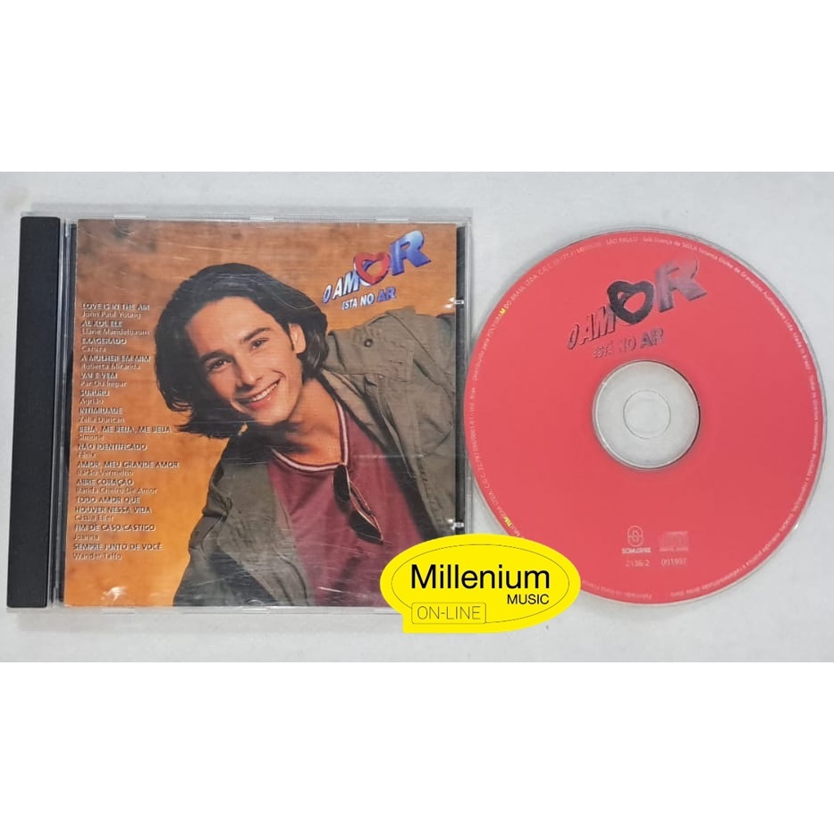 CD O Amor Está No Ar Trilha Sonora Nacional Da Novela 1997 Original Gravadora Colecionador Ótimo Estado