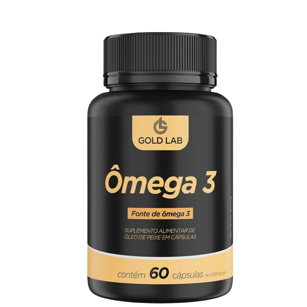 Ômega 3 1000mg Gold Lab 60 Cápsulas – Suplemento Alimentar Fonte de Ômega 3