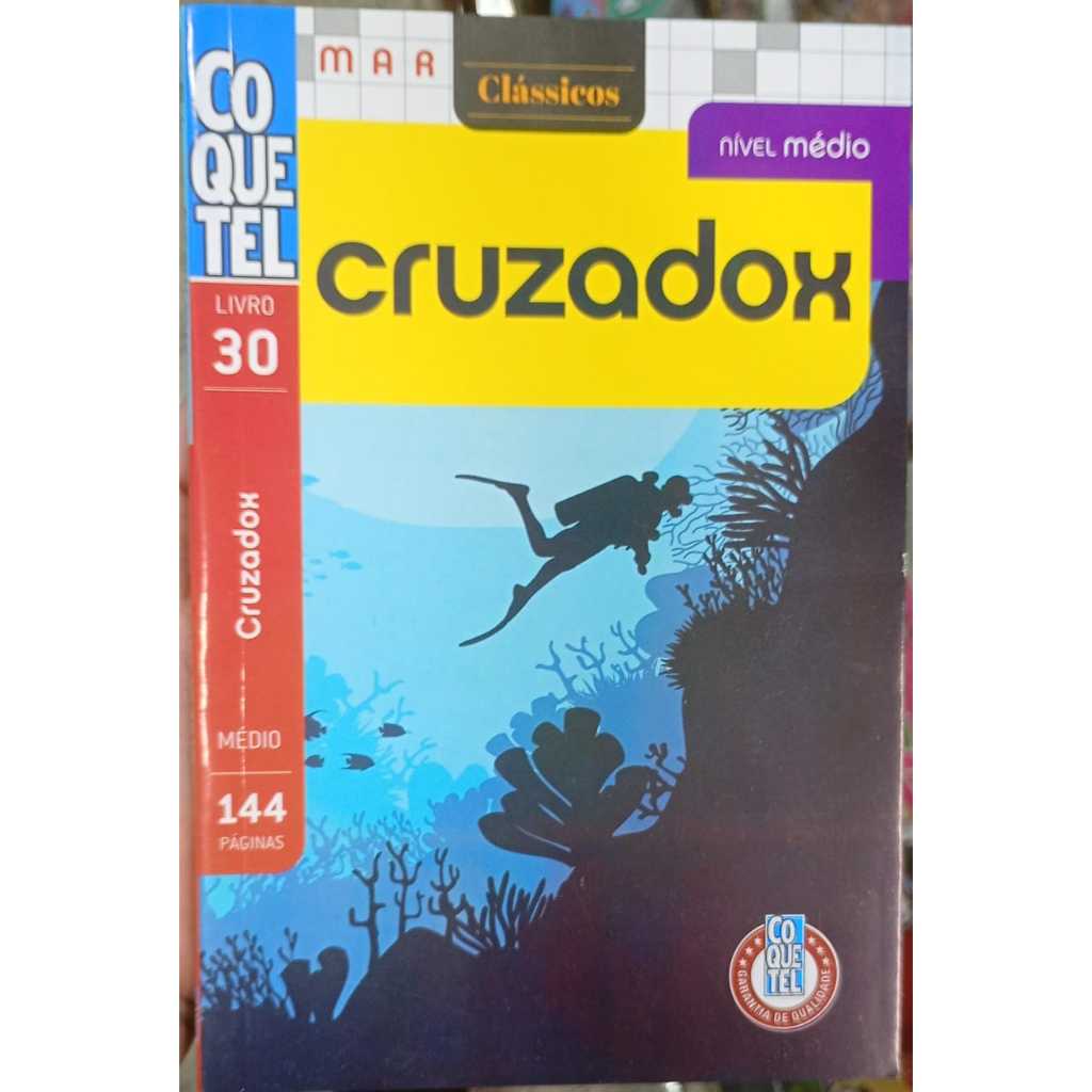 Livro Coquetel Cruzadox nível médio edição 30