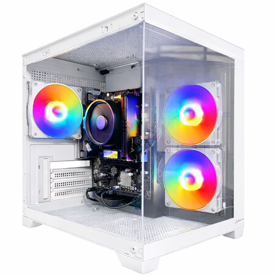 PC GAMER AMD RYZEN 5 8500G/B650M/32GB DDR5/NVME 500GB/RADEON 740M/GABINETE COM 3 FANS