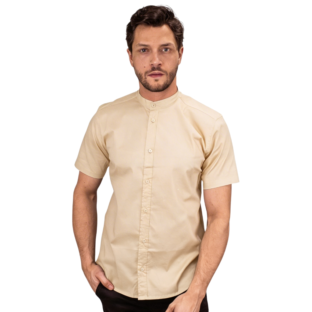 Camisa Gola Padre Masculino Camisa Gola Padre Masculino Casual Camisa Masculina Gola Padre Social