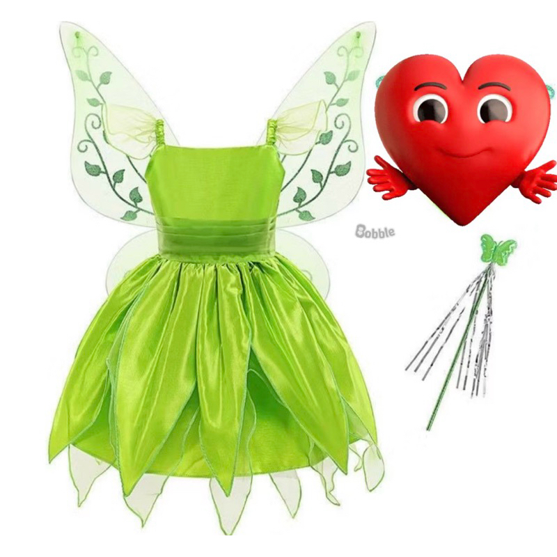 Tinkerbell Princesa Vestido Espírito Santo Festival Traje Fada Espírito Infantil