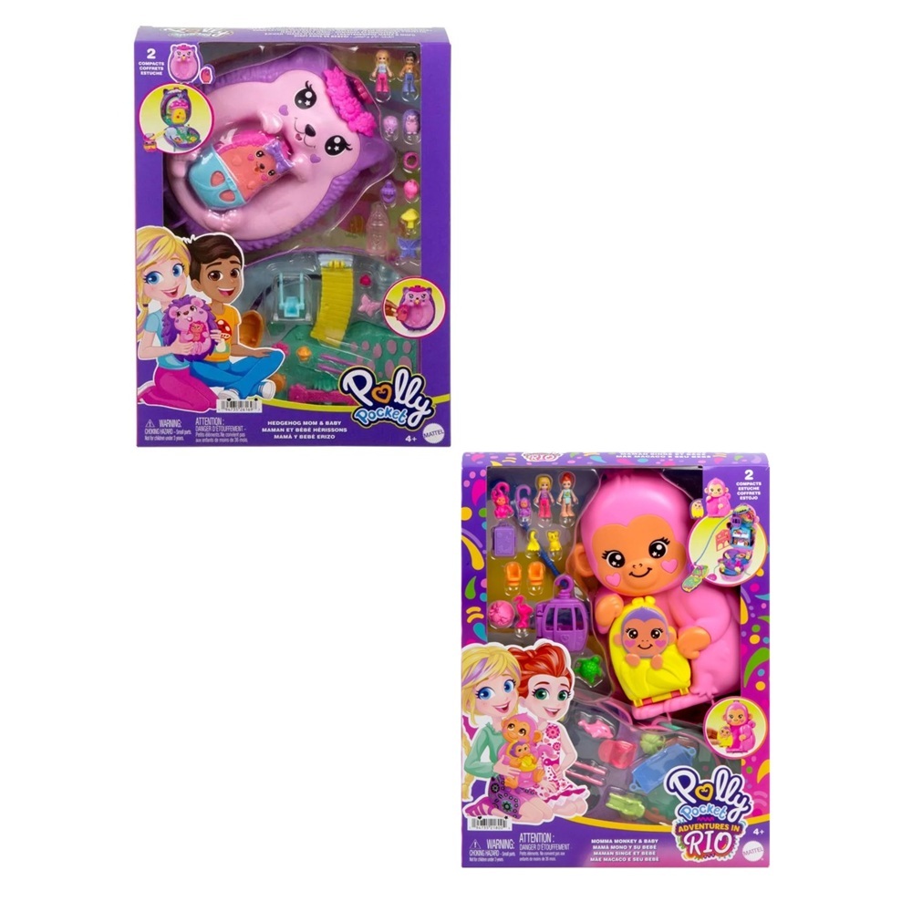 Playset Polly Pocket Mãe e Bebê - Mattel