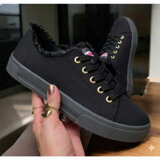 Tênis Casual Feminino Desfiado Moleca Original MR56 em Oferta na Shopee