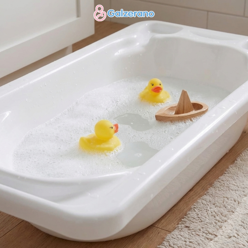 Banheira Plástica Galzerano Bebê 20L Ralo e Saboneteira em Oferta na Shopee