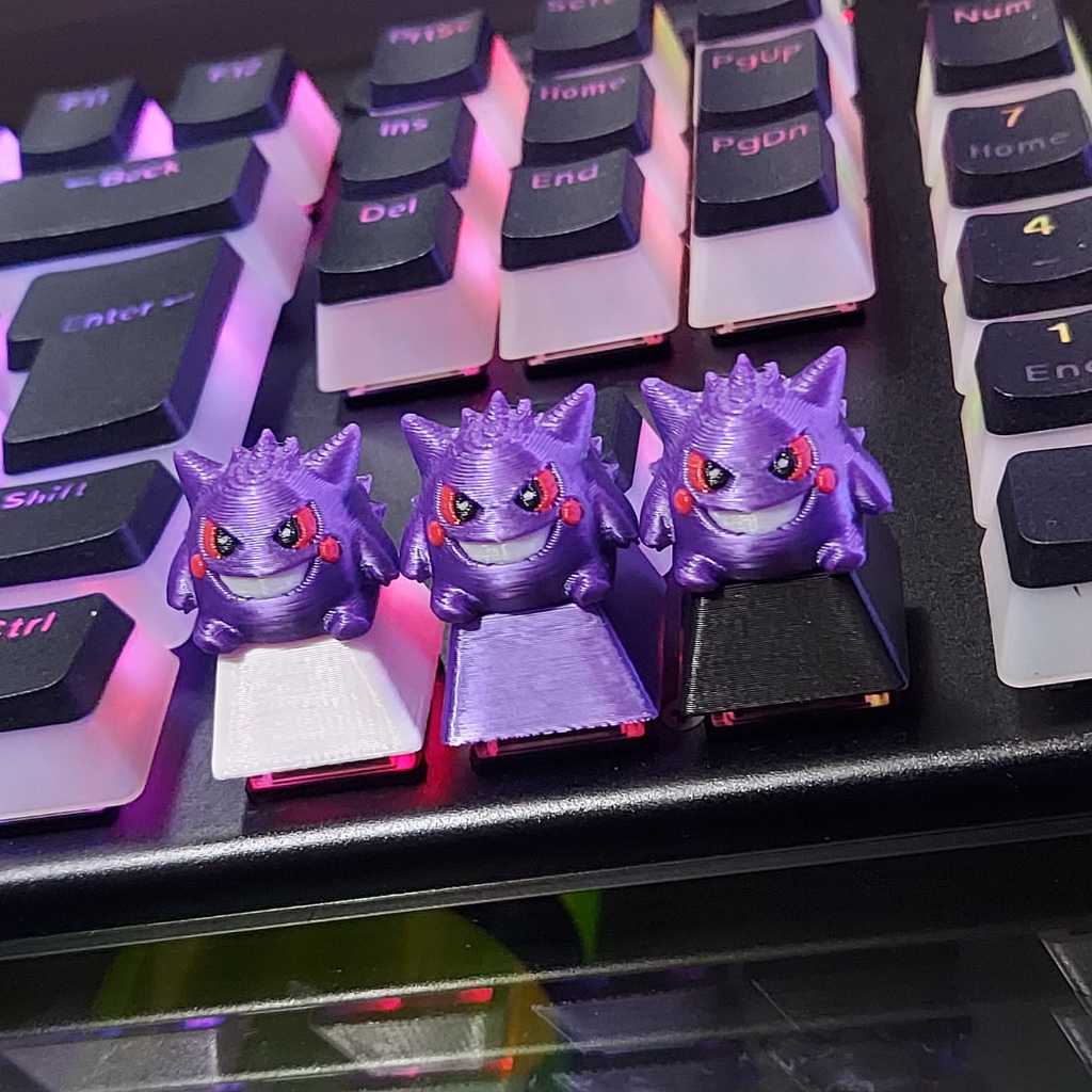 KEYCAP GENGAR TECLADO MECANICO GAMER PERSONALIZADO SETUP PC ANIME POKEMON