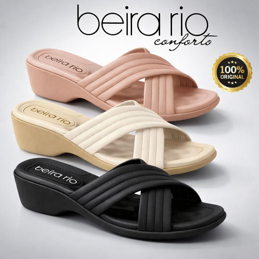 SANDÁLIA ORTOPÉDICA BEIRA RIO 8527-101 ULTRACONFORTO FASCITE ESPORÃO MASSAGEADORA MACIA LEVE em Oferta na Shopee