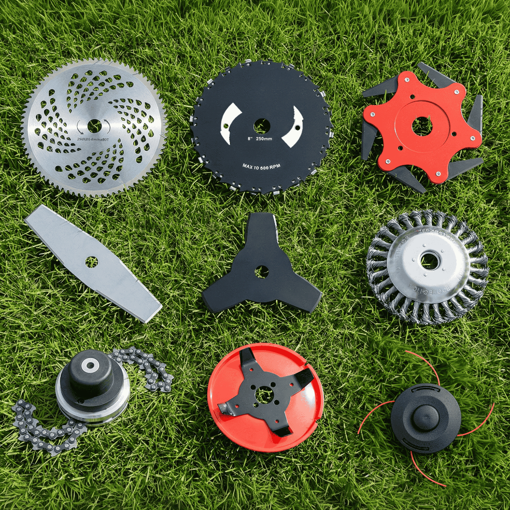 Discos Laminas Acessorios Para Roçadeira Cortador De Grama Marcas Furo 20mm