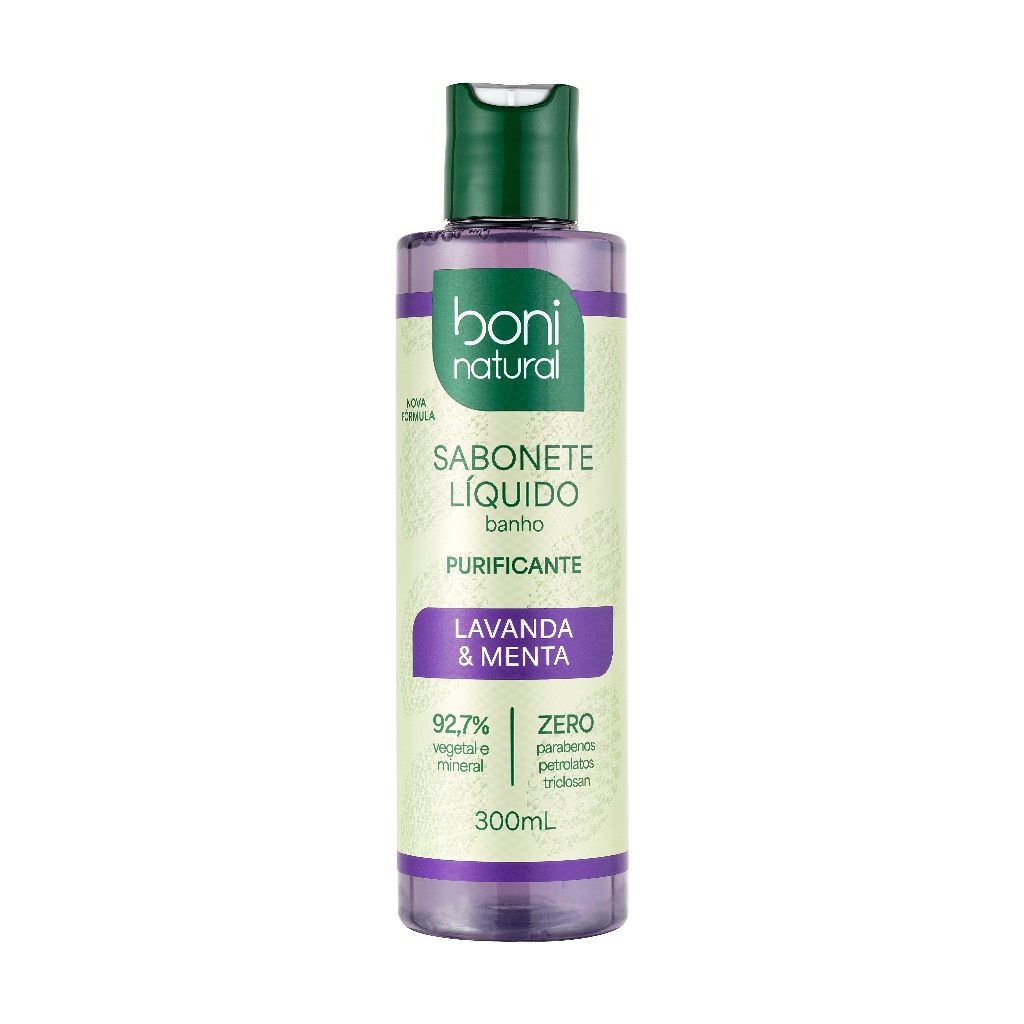 Sabonete Líquido Lavanda e Menta 300ML Boni Natural