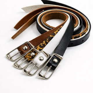 Kit 4 Cintos Femininos Finos Fivela Prata Da Moda Pontuda Blogueira Fino Envio Rápido - Luciana em Oferta na Shopee