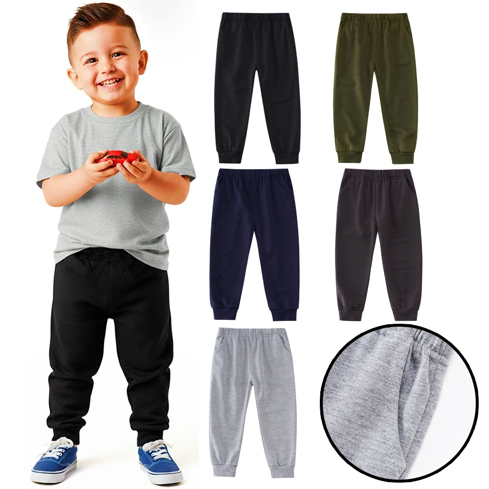Kit 3 Calças Infantil Cores Sortidas Mijão Bebê Ribana Algodão Menino Menina Confortável |1 ao 10