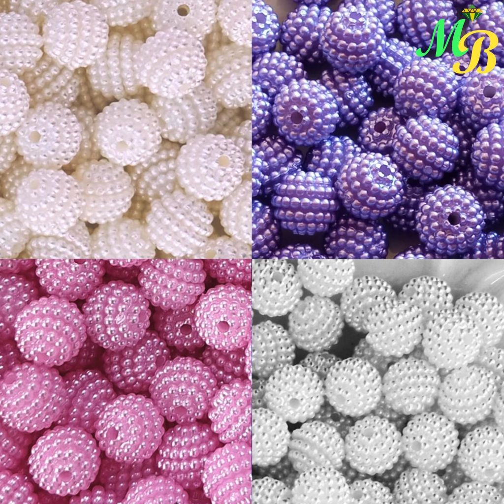 Miçanga Pérola Craquelada Abs 10 mm Pacote 100 unidades em Oferta na Shopee