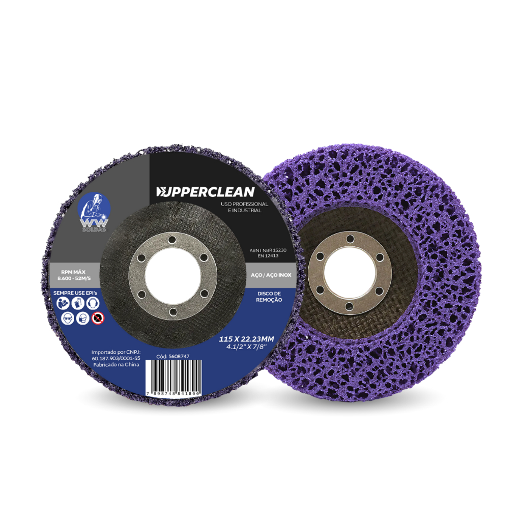 Disco Strip Flap Removedor De Tinta Polidor Limpeza 115mm Upperclean WWSoldas