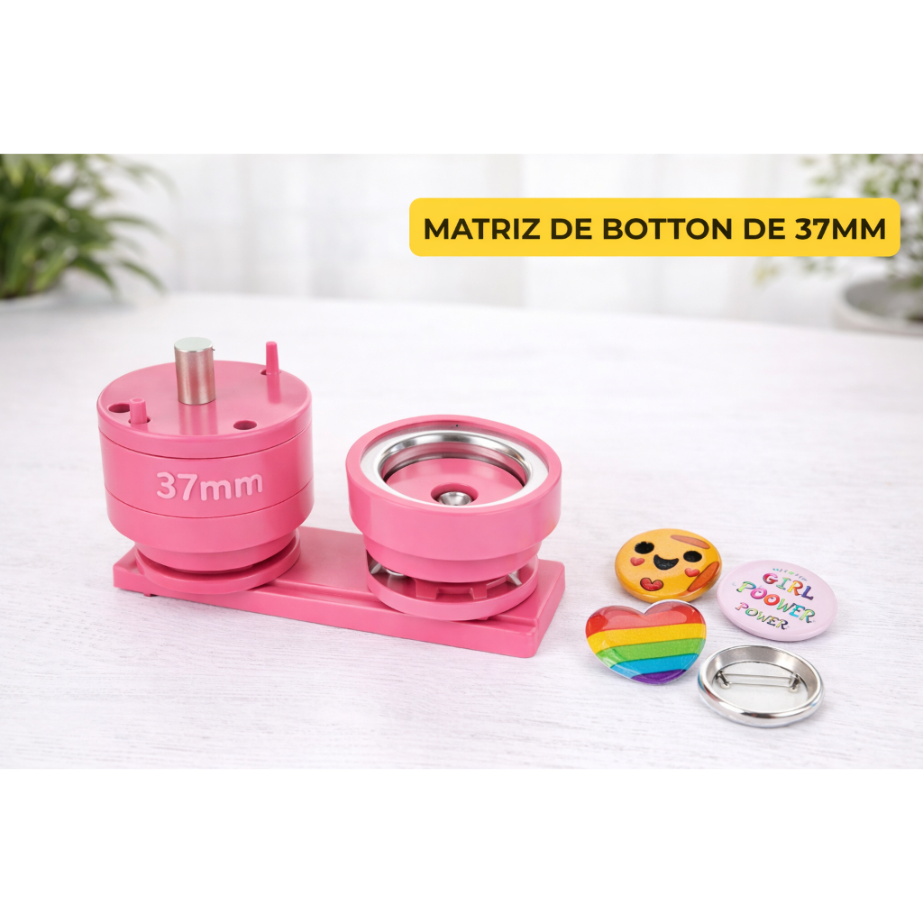 Matriz Rosa De 37mm para Máquina de Botton Molde para Prensa de Bottons Compatível com Máquina Manual Alta Qualidade