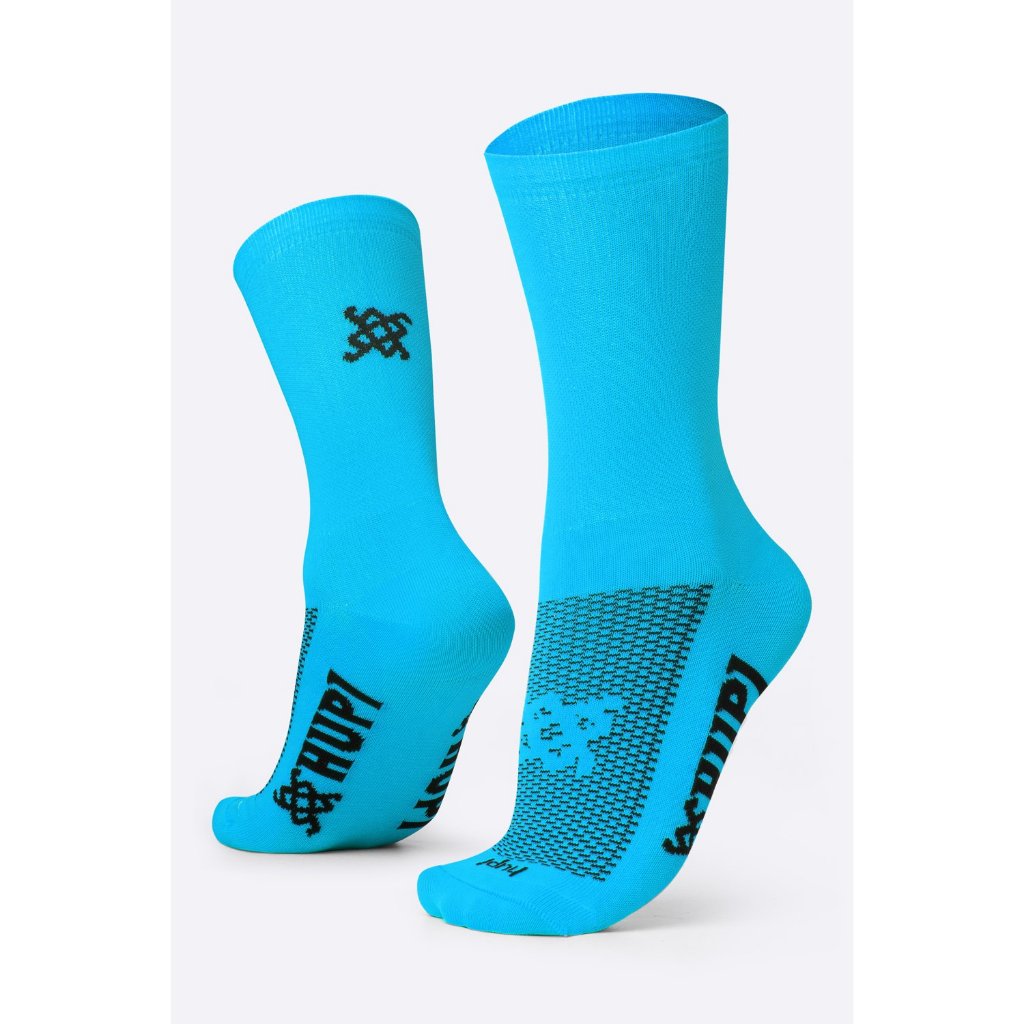 Meia HUPI Lisa Azul em Oferta na Shopee