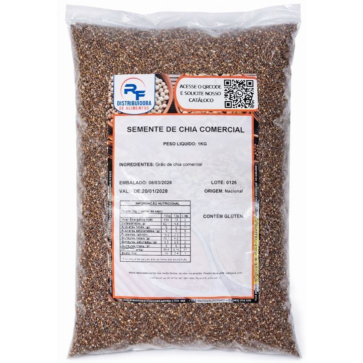 Semente de Chia Comercial 1 kg em Oferta na Shopee