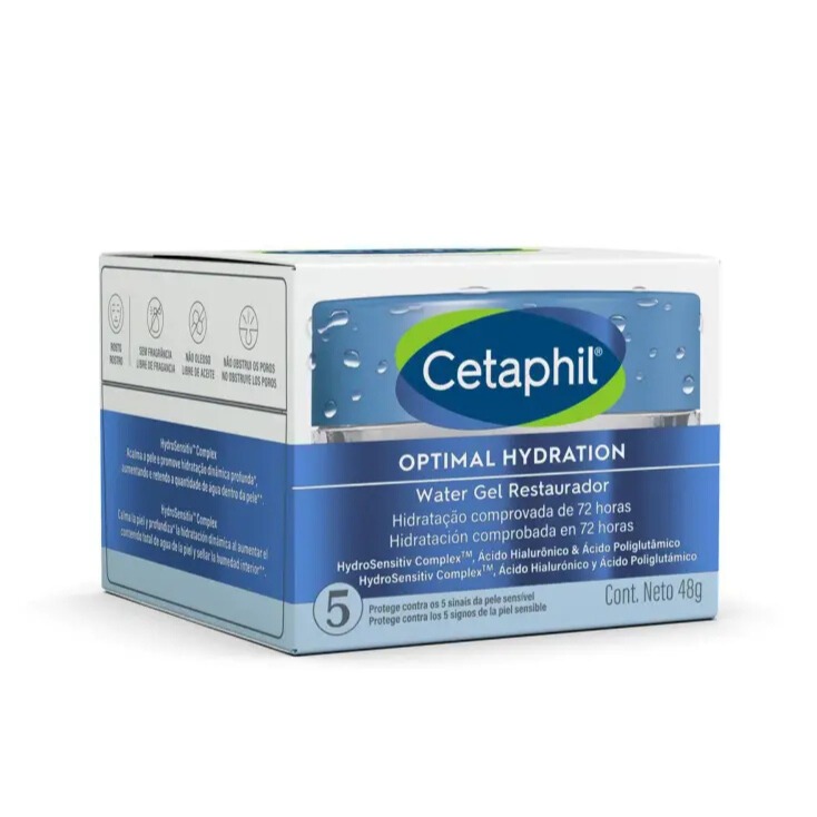 Hidratante Facial Cetaphil Optimal Hydration Water Gel Restaurador 48g.--promoção.venc 05/26