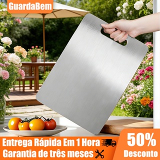 Tábua De Corte 304 Aço Inoxidável Antibacteriana À Prova De Mofo 46 Cm Tábua De Cozinha em Oferta na Shopee