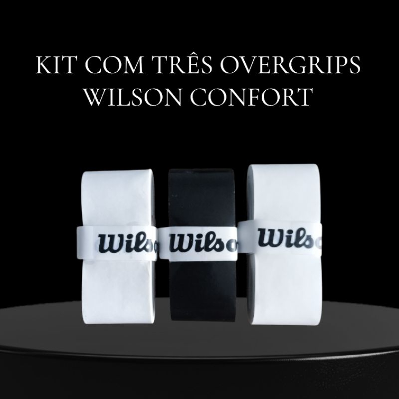 Overgrip Wilson / Kit Com 1, 2 e 3 Unidades / Para Raquetes de Tênis e Beach Tenis