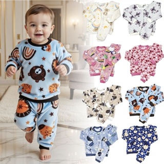 Conjunto Blusa e Calça Bebê Infantil Fleece Pijama Pelucia Menino e Menina em Oferta na Shopee