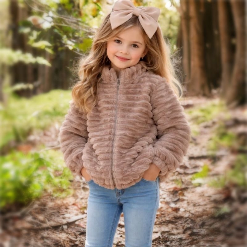 Casaco de Inverno Menina e Menino Teddy Puff Fofinho Infantil Blogueira Jaqueta Blusa de Frio Inverno Agasalho Quente em Oferta na Shopee