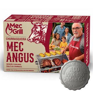 Churrasqueira de Aço Inox 430 a Carvão Tamanho 65X40cm Portátil Desmontável Resistente Mec Angus em Oferta na Shopee
