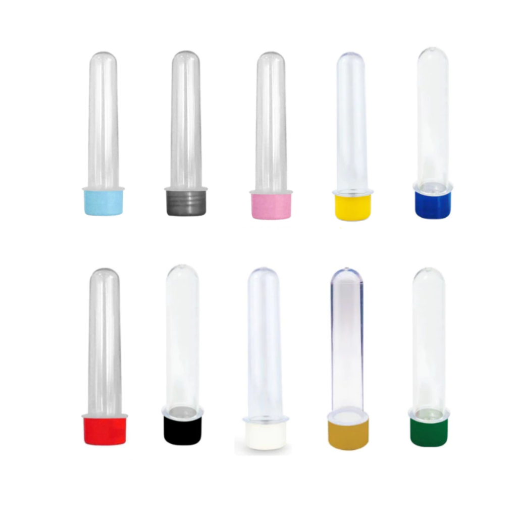 Kit 10, 20, 30, 40 e 50 Tubetes MINI Acrílico 8cm - Decoração Lembrancinhas Para Festa Aniversário