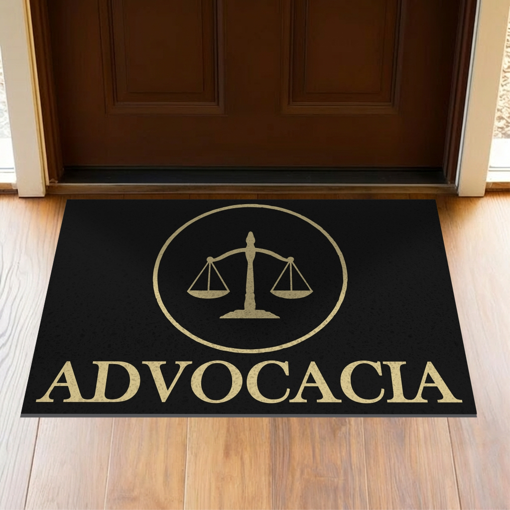 Tapete Capacho Para Porta Divertido Advocacia CA144