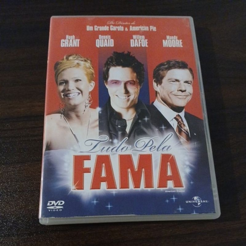 Tudo Pela Fama - Hugh Grant, Dennis Quaid, Willem Dafoe & Mandy Moore - DVD Original