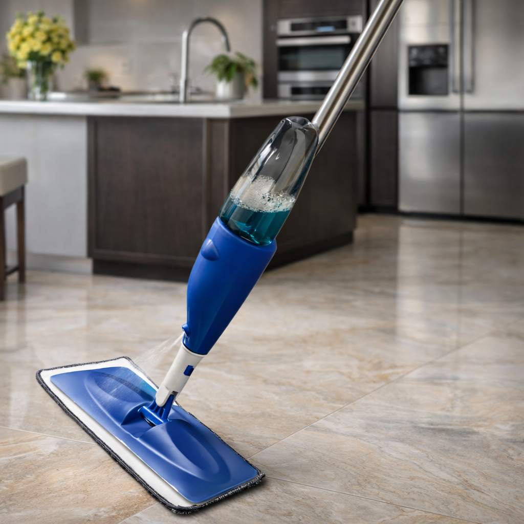 Mop Spray Com Reservatório Clean Tech Esfregão Rodo De Limpe Chão Pisos Vidros Mop Spray Mágico M