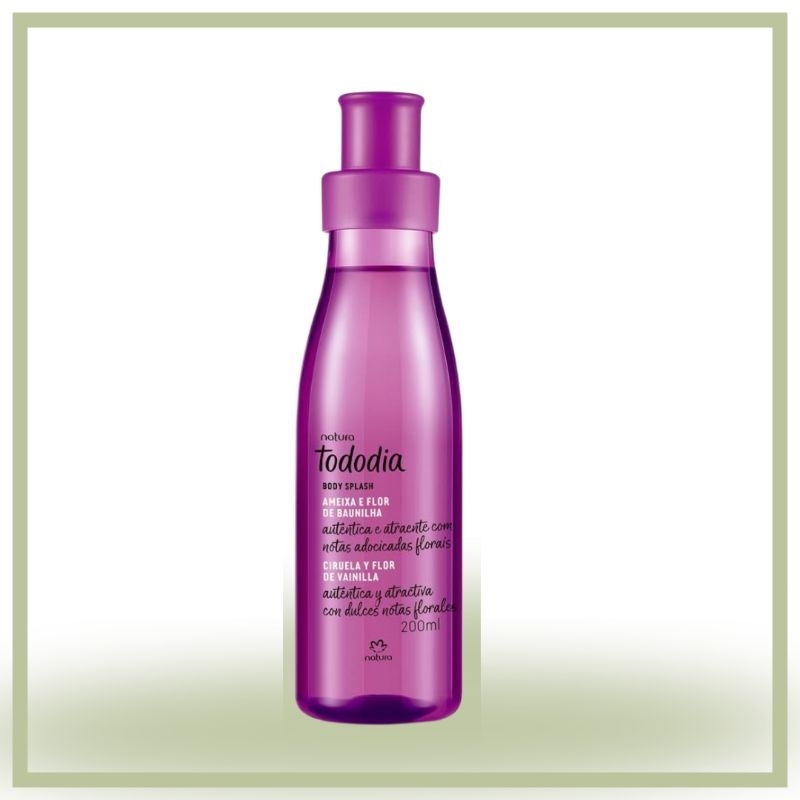 Body Splash Natura Tododia Ameixa e Flor de Baunilha - Perfume Corporal