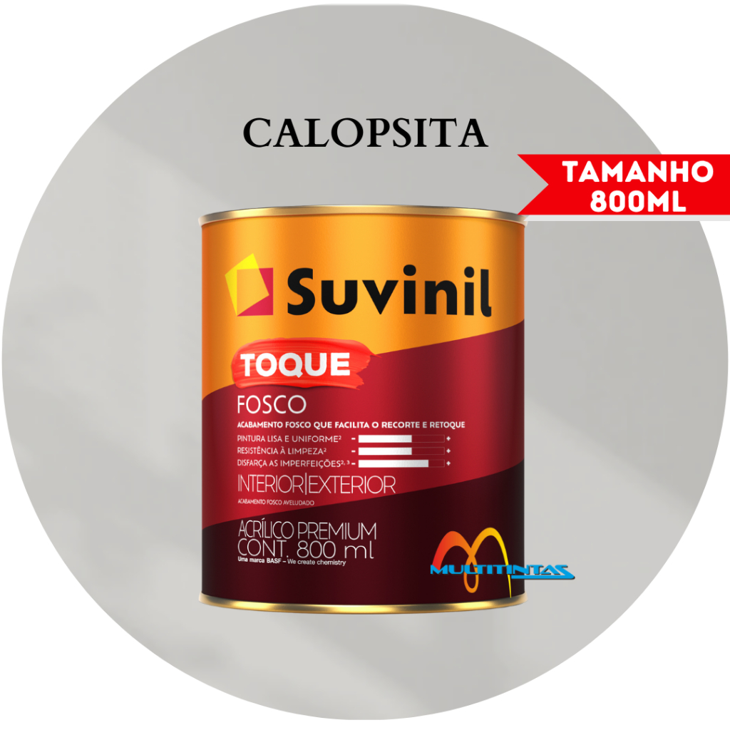 Tinta Acrílica 800ml Cor Calopsita Toque Fosco Suvinil