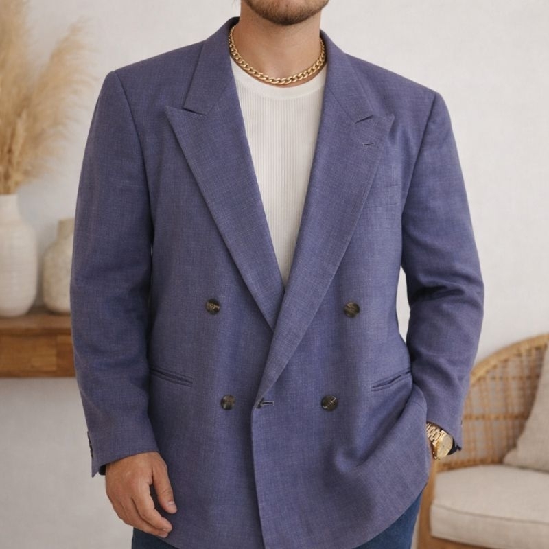 Blazer vintage azul GG brechó