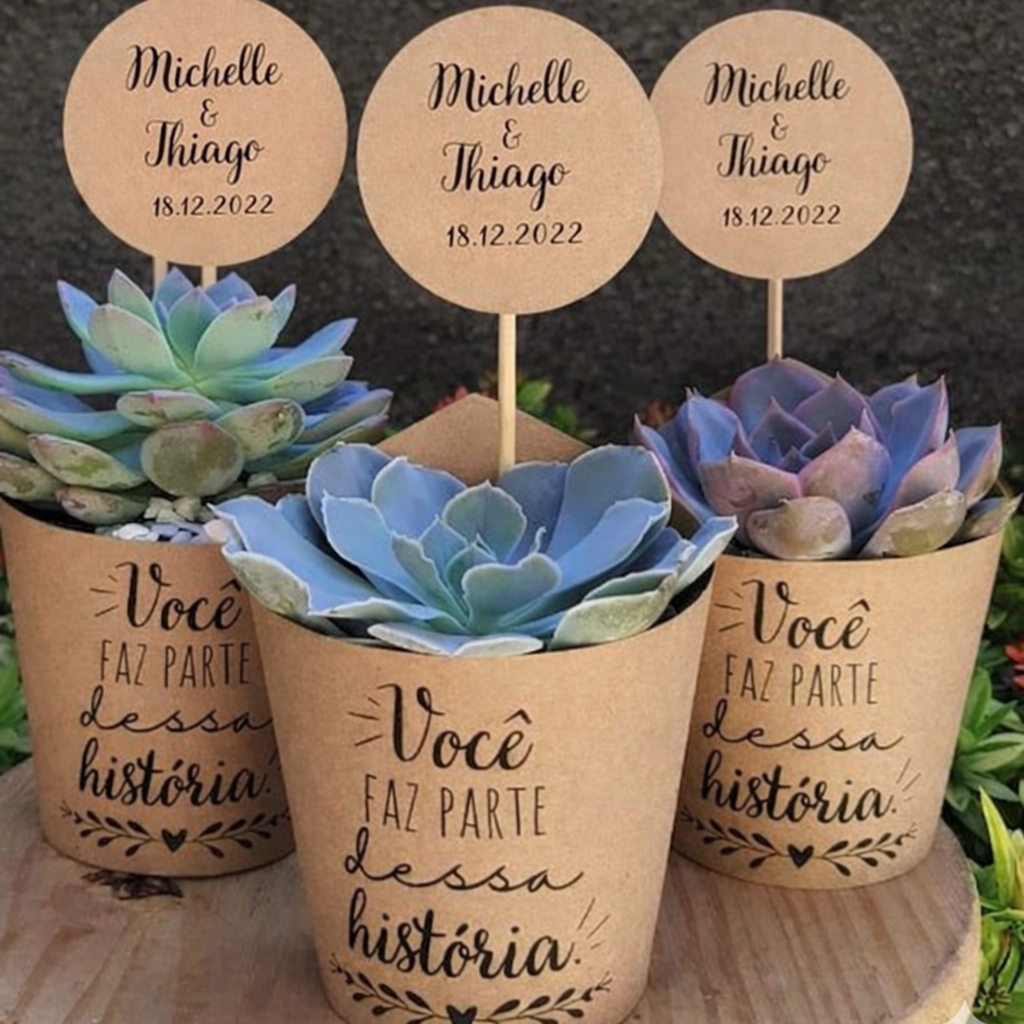 60 Rótulos Para Suculentas +60 Tags Personalizadas para eventos aniversarios, casamentos batizados.