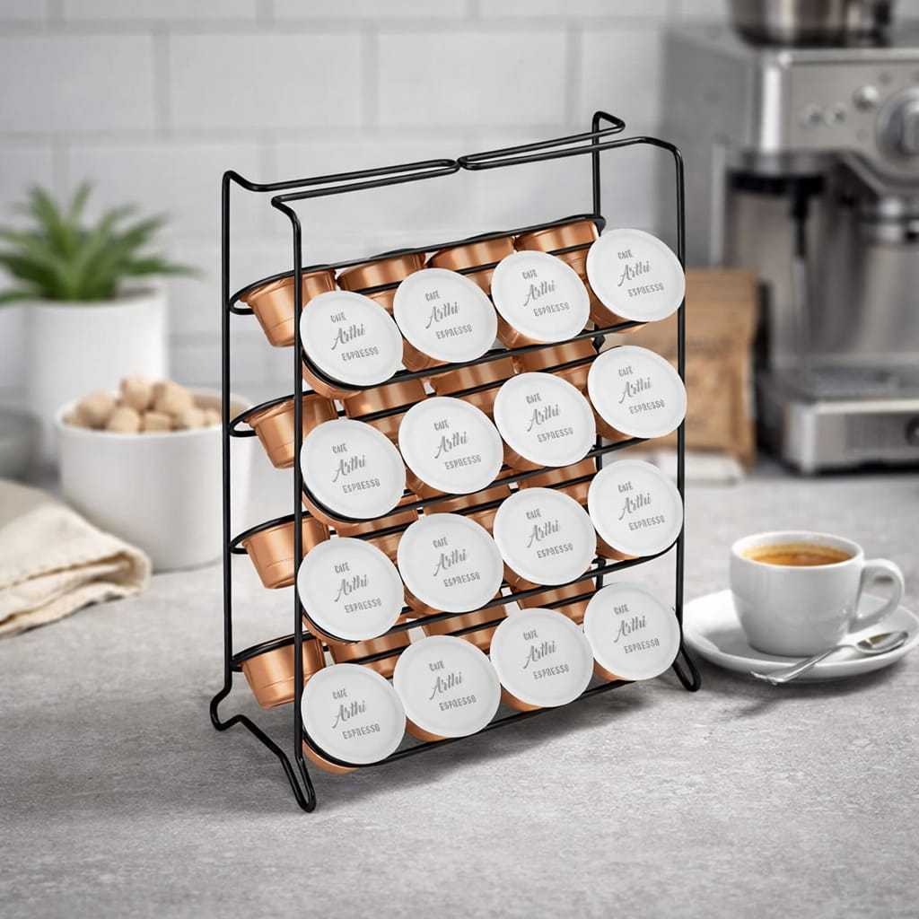 Suporte Organizador para Cápsulas de Café Três Corações Arthi 32 cápsulas