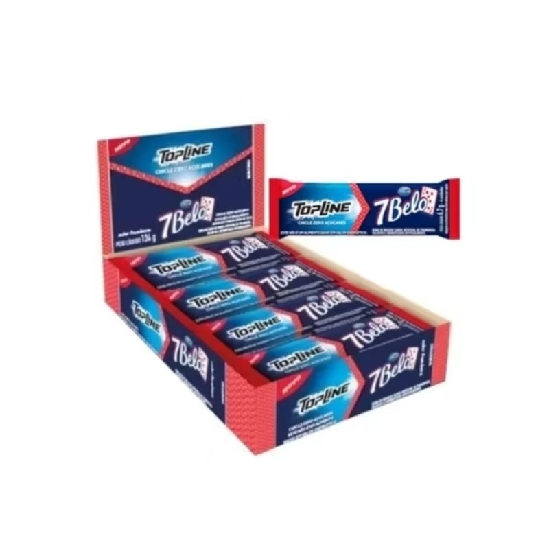 Chiclete Topline zero Açúcar com 20 und 6,7g