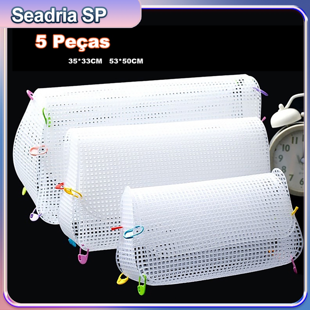 5 Peças Kit Estrutura Para Bolsa De Crochê Malha Chenille  35*33CM   53*50CM (tela plástica)