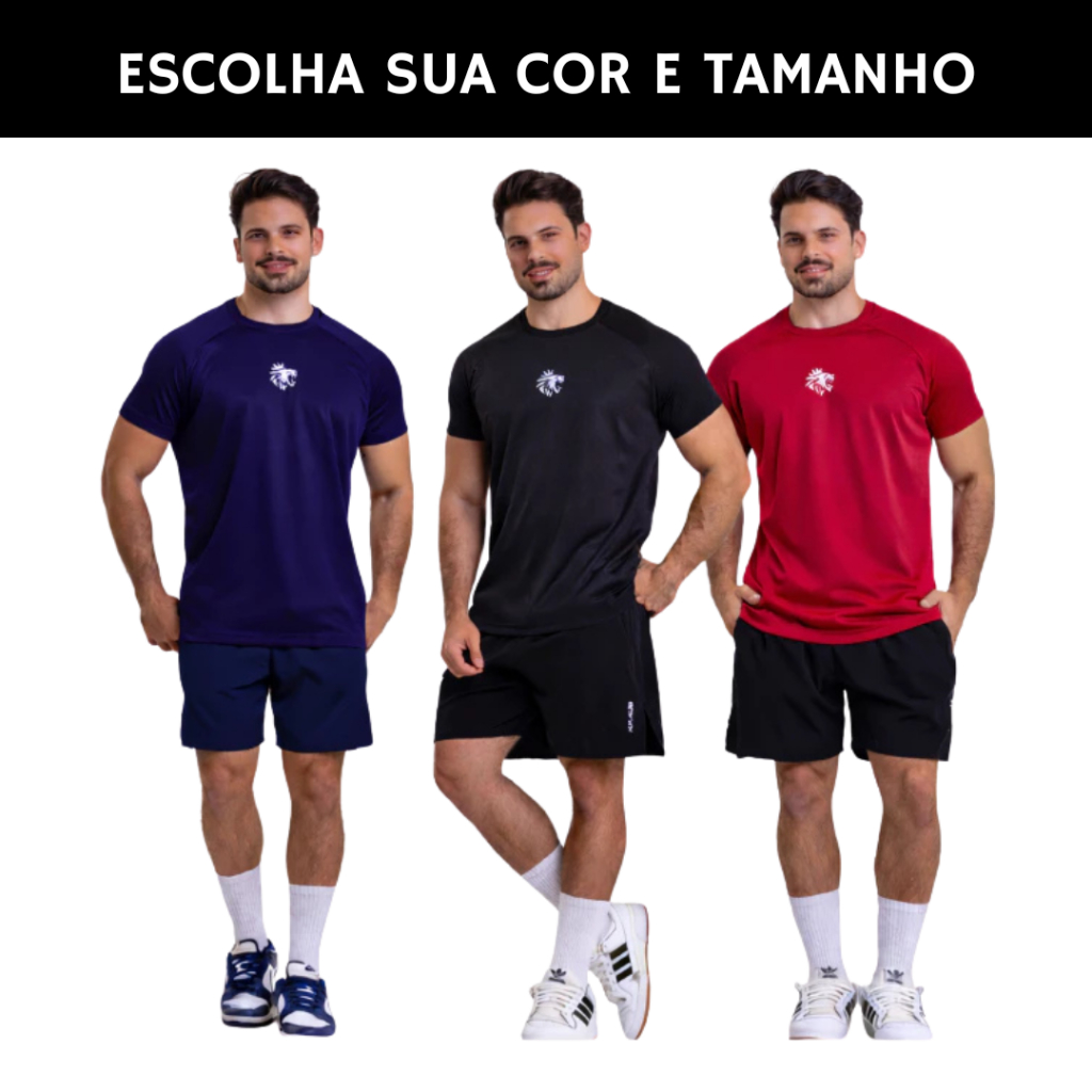 Kit 3 Camisas Dry Fit Tecido Leve Musculação e Esportes Masculino em Oferta na Shopee