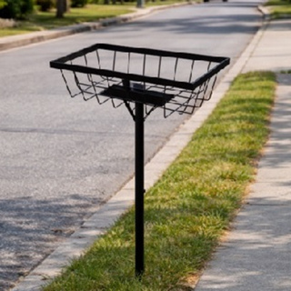 Lixeira Externa para Chão em Aço  Pintura Eletrostática Resistente ao Tempo para Calçada Sob  Medida em Oferta na Shopee