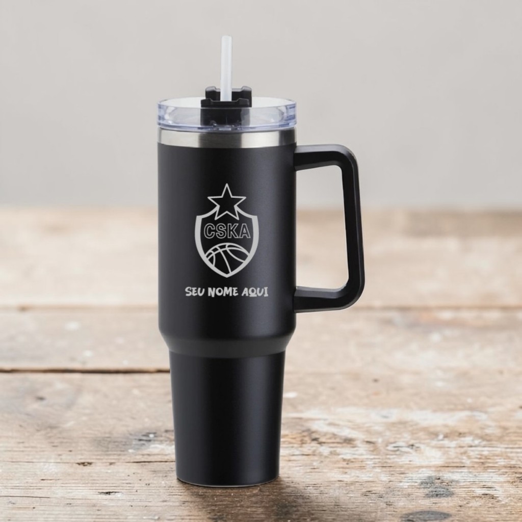 Copo Térmico Inox 1,2l Personalizado CSKA Moscovo + Nome
