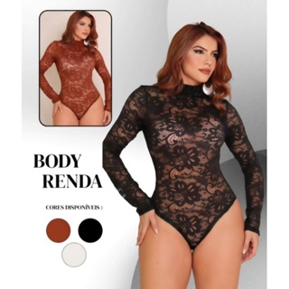 Body Feminino Tule Manga Longa Balada Festas Lançamento em Oferta na Shopee