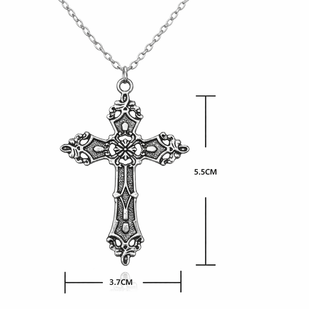 Colar crucifixo cruz antiga vintage em Oferta na Shopee