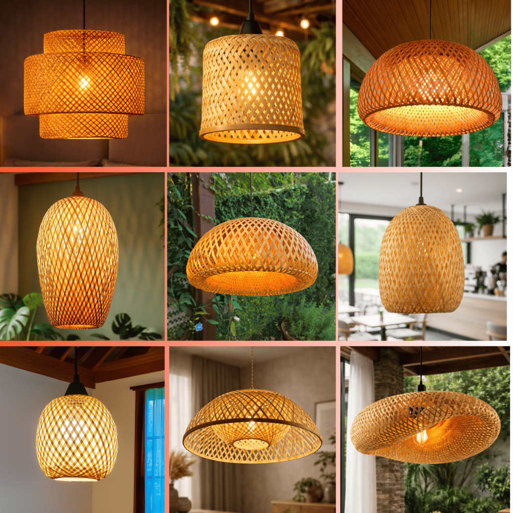 Lustres Pendentes de Teto Sala Cozinha Mesa Natural Rústicos Itens Selecionados Bivolt 110/220V