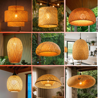 Lustres Pendentes de Teto Sala Cozinha Mesa Natural Rústicos Itens Selecionados Bivolt 110/220V