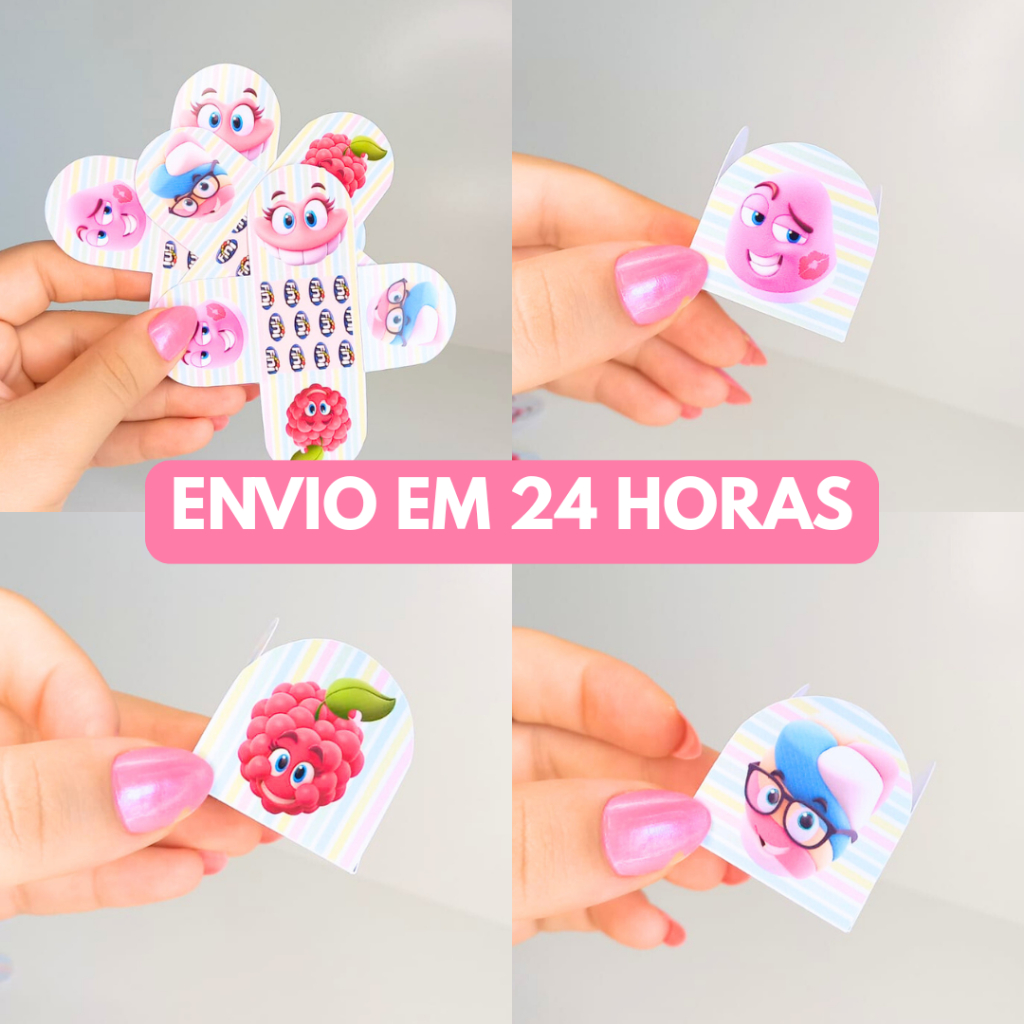 Forminha de Doces Fini Menina Personalizada no Tema / Docinhos / Lembrancinha de Festa / Aniversário / Infantil