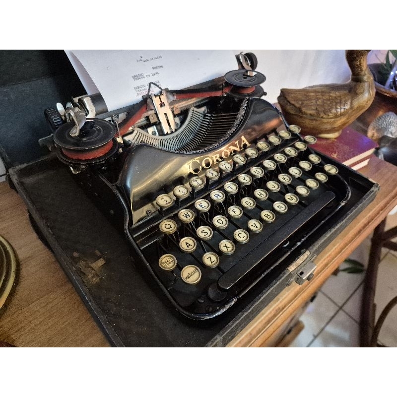Belíssima Máquina de Escrever Corona 1924/Peça de colecionador
